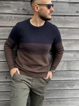 PULL GREGORY - MARRON BRUN