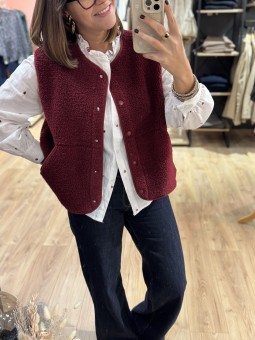GILET VERA - BORDEAUX