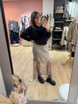 JUPE ESMÉE - MARRON BRUN