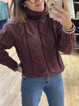 PULL TARJA - BORDEAUX