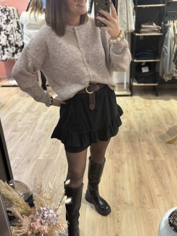 JUPE SHORT LOUMEA - NOIR