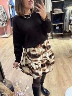 ROBE SARAH - MARRON BRUN