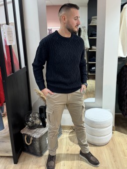 PANTALON CARGO - BEIGE