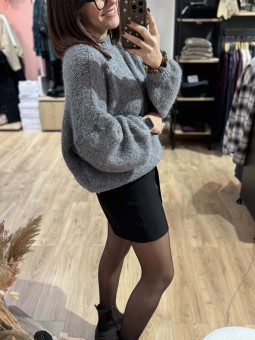 PULL AURÉLINE - GRIS FONCE