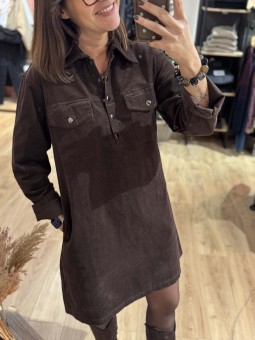 ROBE FANNY - MARRON BRUN