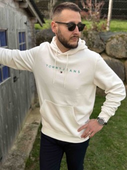 HOODIE REG LINEAR - BLANC