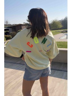 TSHIRT ICONIC CLUB - JAUNE