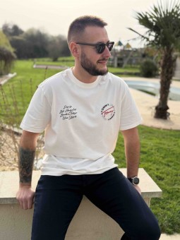 T-SHIRT CIRCLE - BLANC