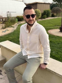 CHEMISE CLOUME - JAUNE