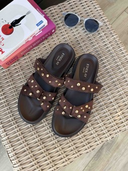 SANDALES LOUISA - MARRON BRUN