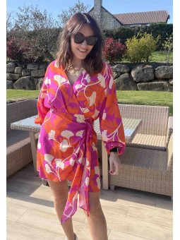 ROBE ML DAPHNÉ - FUSHIA