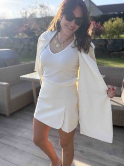 JUPE SHORT MYLLA - ECRU