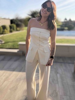 PANTALON ARIANA - ECRU