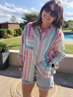 CHEMISE ALICIA - BLEU