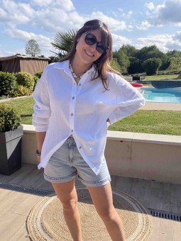CHEMISE CLAUDIA - BLANC