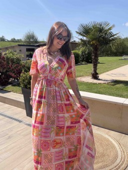 ROBE PALMA - ROSE