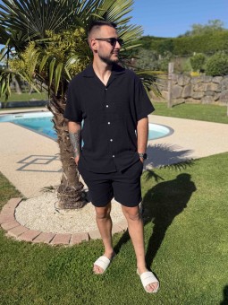 CHEMISE MC COBA - NOIR