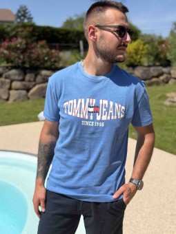 T-SHIRT LA WAVING - BLEU