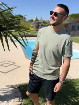 TSHIRT REG FLAG - BEIGE