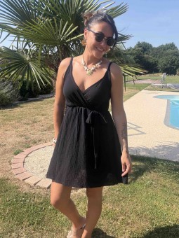 ROBE EVANA - NOIR