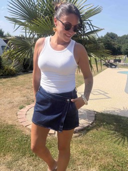 JUPE SHORT PALOMA - JEAN
