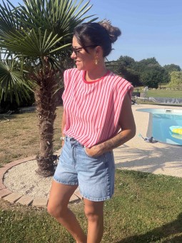 T-SHIRT MARILOU - ROUGE