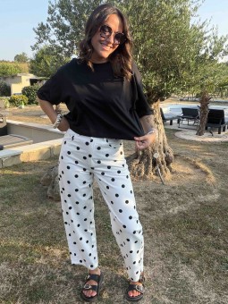 PANTALON BELLA - BLANC