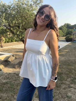 TOP SOFIANE - BLANC