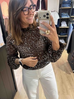TOP MONA - MARRON