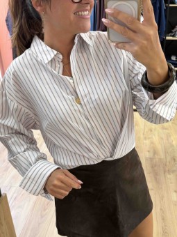CHEMISE CARO - MARRON BRUN